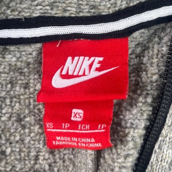 Nike Full Zip Fleece Jacket Womens XS Heather Gray Warm Lined - Picture 7 of 9